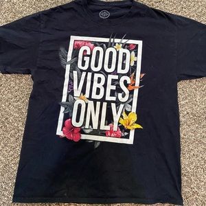 Black short-sleeve graphic tee